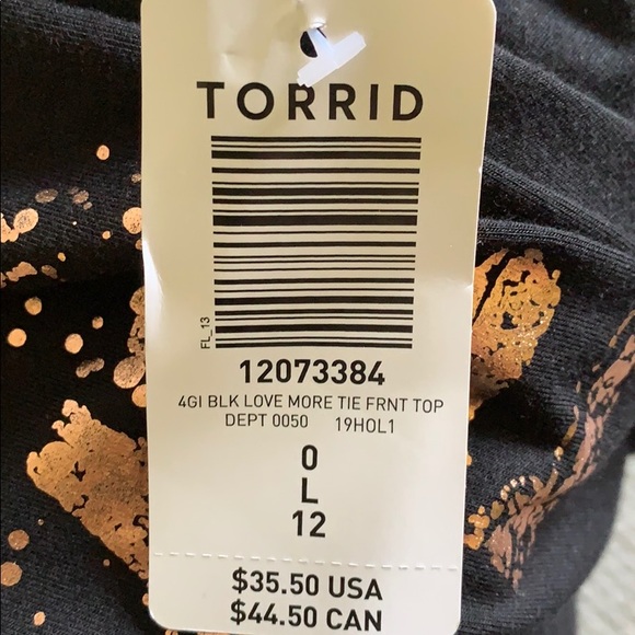 NEW Torrid long sleeve tie front shirt - Picture 5 of 5